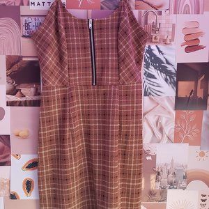 a no boundaries brown dress